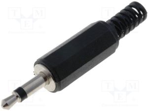 Τελικό Βύσμα Μονοφωνικό Ήχου Jack 3.5 Mono Male Plug Adapter JC-005 Black XJ-D005 TP2-066