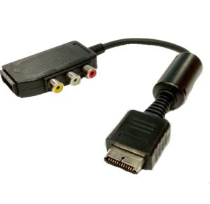 CABLE ADAPTOR 1 X VIDEO & 2 X RCA SOUND 0.15m (PSX-PS2-PS3)
