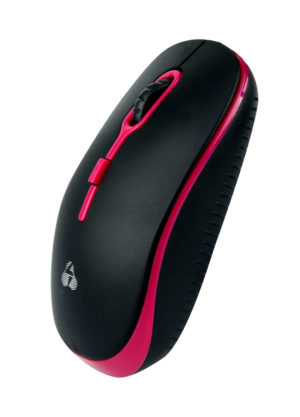 Powertech PT-608 Wireless Optical Mouse 1600 DPI Black-RedΑσύρματο Οπτικό Ποντίκι Μαύρο-Κόκκινο