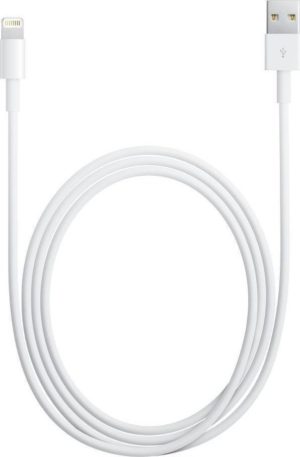 APPLE MD819ZM ORIGINAL USB 2.0 LIGHTNING CABLE CHARGER-DATA WHITE 2m iPHONE 5/5s/5c/6/6plus & iPAD4/5/air/mini BLISTER