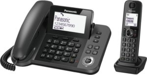PANASONIC KX-TGF310EXM WIRELESS TELEPHONE DOUBLE DEVICE BLACK ΔΙΠΛΗ ΤΗΛΕΦΩΝΙΚΗ ΣΥΣΚΕΥΗ ΑΣΥΡΜΑΤΗ ΜΑΥΡΗ