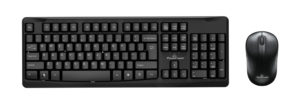 Πληκτρολόγιο Ασύρματο & Ποντίκι Οπτικό Μαύρο Wireless USB Keyboard & Mouse Black PT-915