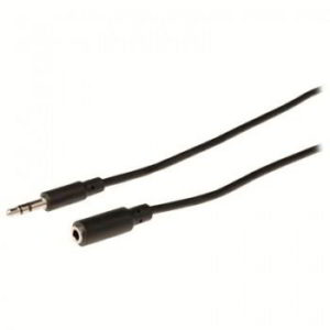 VALUELINE VLAP 22050B 2.00 CABLE AUDIO 2m STEREO JACK 2.5 MALE TO JACK 2.5 FEMALE
