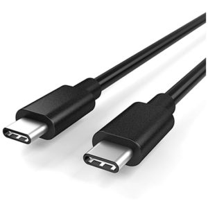 POWERTECH CAB-UC001 USB C CABLE MALE TO USB C MALE BLACK 2m TYPE C CABUC001