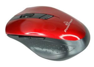 Mouse Wireless 2.4G Optical Usb Black-Red 1600dpi Ποντίκι Οπτικό Ασύρματο Μαύρο-Κόκκινο Powertech PT-296