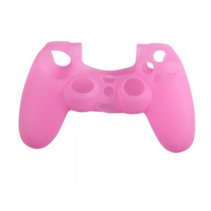 PRO SOFT SILICONE PROTECTIVE DUALSHOCK 4 COVER RIBBED GRIP PINK ASSECURE (PS4)