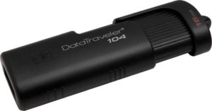 16Gb USB 2.0 Stick Kingston Datatraveler 104 Black DT104/16GB Στικάκι