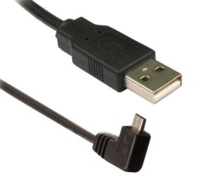 POWERTECH CAB-U027 USB 2.0 Α CABLE FEMALE TO MICRO USB B MALE CORNER 1.5m POWER TECH CABU027