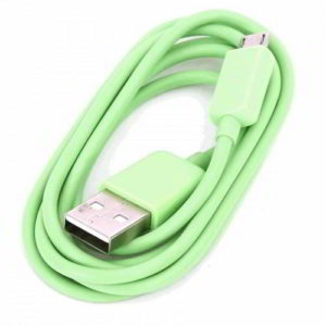 USB 2.0 A CABLE 1m MALE TO MICRO USB 2.0 B MALE GREEN OUCG