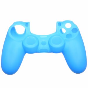 PRO SOFT SILICONE PROTECTIVE DUALSHOCK 4 COVER RIBBED GRIP LIGHT BLUE ASSECURE (PS4)