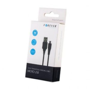 USB 2.0 Α CABLE FEMALE TO MICRO USB B MALE CABLE BLACK 1m FOREVER T-0012101