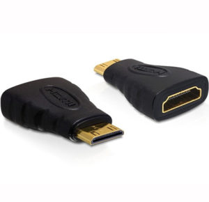 Adapter HDMI Female To Mini HDMI Male Type A-C Gold Μούφα 65244 H025