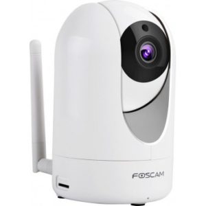 Foscam R2 Camera Dome 2.8mm IP 2 X Zoom IR 10m Internal PT 1080p WiFi White Κάμερα Εσωτερικού Χώρου Λεύκη