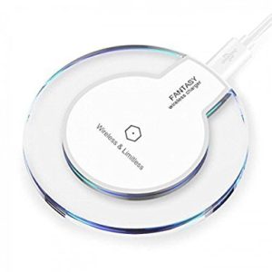 FANTASY CRYSTAL Qi STANDARD WIRELESS POWER CHARGER 5V 1A WHITE TRAVEL CHARGING SUPPLY ΑΣΥΡΜΑΤΟ ΤΡΟΦΟΔΟΤΙΚΟ ΠΡΙΖΑΣ ΛΕΥΚΟ WCP-QI-WH 18788