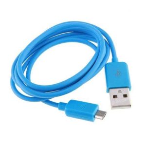 USB 2.0 CABLE MALE TO USB MALE MICRO B 1m BLUE OMEGA OUCBL