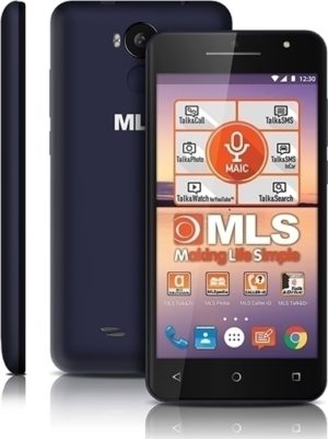 MLS F5 DS MOBILE SMARTPHONE BLACK-BLUE DUAL SIM 3G IPS 5 QUAD CORE 1.2 64bit 8GB GPS FM 8Mp & MAIC