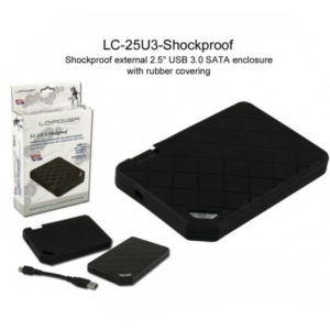 LC-POWER LC-25U3 USB 3.0 EXTERNAL ENCLOSURE 2.5 SATA BLACK LC POWER LC25U3 SHOCKPROOF