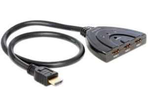 HDMI 1.4 19pin 3 Port Switch Adapter M/F Gold Full HD FTT1-057 H077