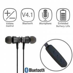 Bluetooth Handsfree Stereo Black Mini Ασύρματος Προσαρμογέας Ακουστικών Πέτου