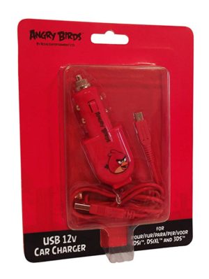 USB CAR POWER CHARGER ΤΡΟΦΟΔΟΤΙΚΟ ANGRY BIRDS RED 35220 (3DS/DSi/DSiXL)