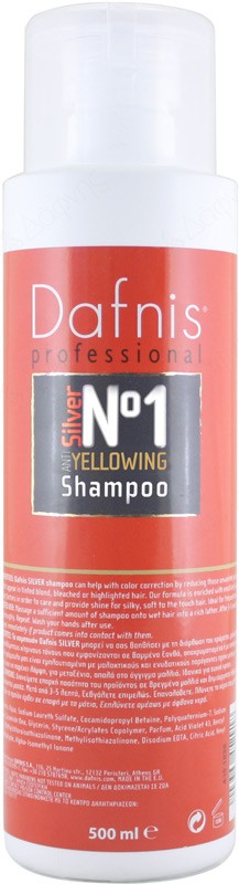 Dafnis Prof Silver Anti Yellowing Shampoo 500ml