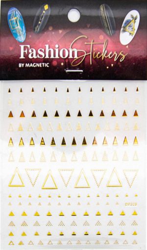 Magnetic Fashion Sticker Triangle Gold