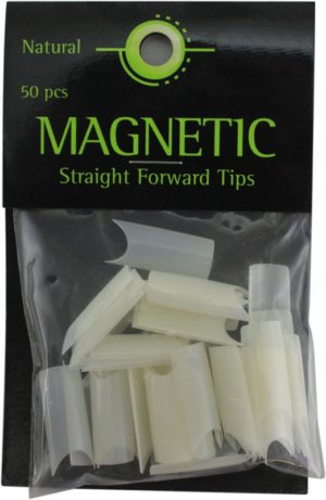 Magnetic Straight Forward Natural Tips Size 9 50τμχ