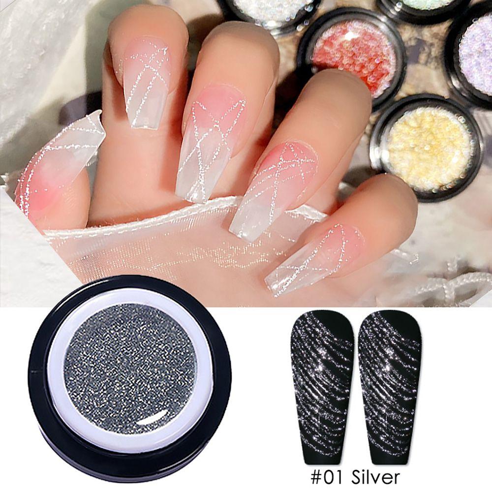 Vicky nail metalic Spider nail art gel σε ασημί χρώμα 5ml