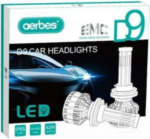 LED Λάμπες αυτοκινήτου D9 SMD H4 4200lm 6000K 10-30V 42W 2τμχ IP65