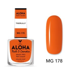 Βερνίκι Νυχιών 10 ημερών με Gel Effect Χωρίς Λάμπα Magic Pro Nail Lacquer 15ml - MG 178 / ALOHA Nails + Cosmetics