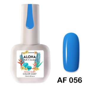 Ημιμόνιμο βερνίκι ALOHA 15ml - Χρώμα: AF 056 / Γαλάζιο φωτεινό (Bright Blue)
