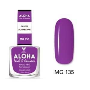 Βερνίκι Νυχιών 10 ημερών με Gel Effect Χωρίς Λάμπα Magic Pro Nail Lacquer 15ml - MG 135 / ALOHA Nails + Cosmetics