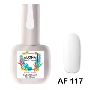 Ημιμόνιμο βερνίκι ALOHA 15ml - AF 117 / Χρώμα: Λευκό (White)