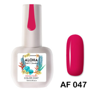 Ημιμόνιμο βερνίκι ALOHA 15ml - AF 047 / Χρώμα: (Ruby Fuschia - Φούξια ρουμπινί)