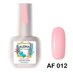 Ημιμόνιμο βερνίκι Aloha 15ml - AF 012 / Χρώμα: Ροζ Ασβεστί (Milky Rose)