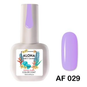 Ημιμόνιμο βερνίκι ALOHA 15ml - AF 029 / Χρώμα: Ροζ Λεβάντας (Pink Lavender)
