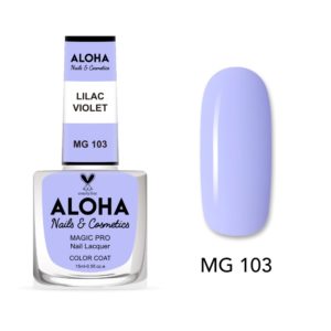 Βερνίκι Νυχιών 10 ημερών με Gel Effect Χωρίς Λάμπα Magic Pro Nail Lacquer 15ml - MG 103 / ALOHA Nails + Cosmetics