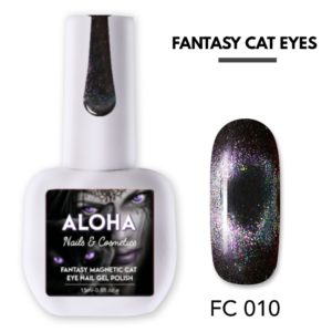 Μεταλλικά Ημιμόνιμα βερνίκια Fantasy Cat Eye 15ml - Aloha Nails + Cosmetics / FC 010 - Σιέλ