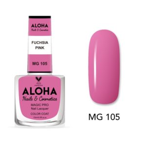Βερνίκι Νυχιών 10 ημερών με Gel Effect Χωρίς Λάμπα Magic Pro Nail Lacquer 15ml - MG 105 / ALOHA Nails + Cosmetics