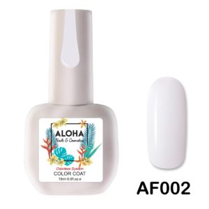 Ημιμόνιμο βερνίκι ALOHA 15ml - Χρώμα: AF 002 (French Natural Beige/Φυσικό μπεζ γαλλικού διάφανο)