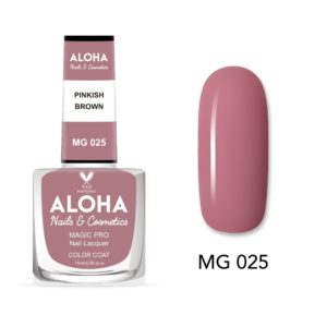 Βερνίκι Νυχιών 10 ημερών με Gel Effect Χωρίς Λάμπα Magic Pro Nail Lacquer 15ml - MG 025 / ALOHA Nails + Cosmetics