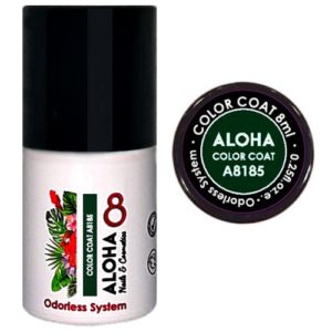 Ημιμόνιμο βερνίκι Aloha 8ml - Color Coat A8185 / Χρώμα: Verde (Πράσινο)