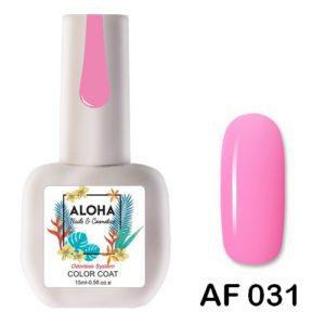 Ημιμόνιμο βερνίκι ALOHA 15ml - AF 031 / Χρώμα: Ροζ Τσιχλόφουσκας (Bubblegum Pink)