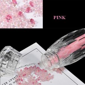 Glass Mini Chaviar Nail Art Decoration 5g - ALOHA Nails + Cosmetics / Pink (Ροζ)