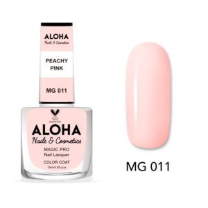 Βερνίκι Νυχιών 10 ημερών με Gel Effect Χωρίς Λάμπα Magic Pro Nail Lacquer 15ml - MG 011 / ALOHA Nails + Cosmetics