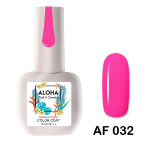 Ημιμόνιμο βερνίκι Aloha 15ml - AF 032 / Χρώμα: Φούξια Ροζ (Fuchsia Pink)