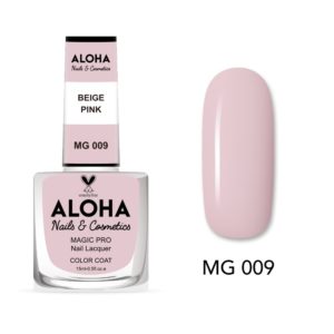 Βερνίκι Νυχιών 10 ημερών με Gel Effect Χωρίς Λάμπα Magic Pro Nail Lacquer 15ml - MG 009 / ALOHA Nails + Cosmetics