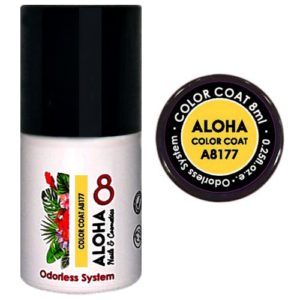 Ημιμόνιμο βερνίκι Aloha 8ml - Color Coat A8177 / Χρώμα: Corn Yellow (Καλαμποκί)