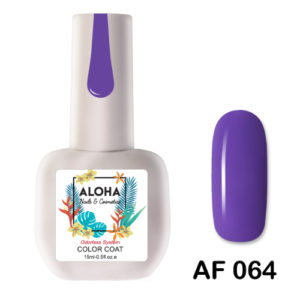 Ημιμόνιμο βερνίκι ALOHA 15ml - AF 064 / Χρώμα: Μωβ (Purple)