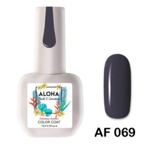 Ημιμόνιμο βερνίκι ALOHA 15ml - Χρώμα: AF 069 / Χρώμα: Γκρι ποντικί (Gris Souris)
